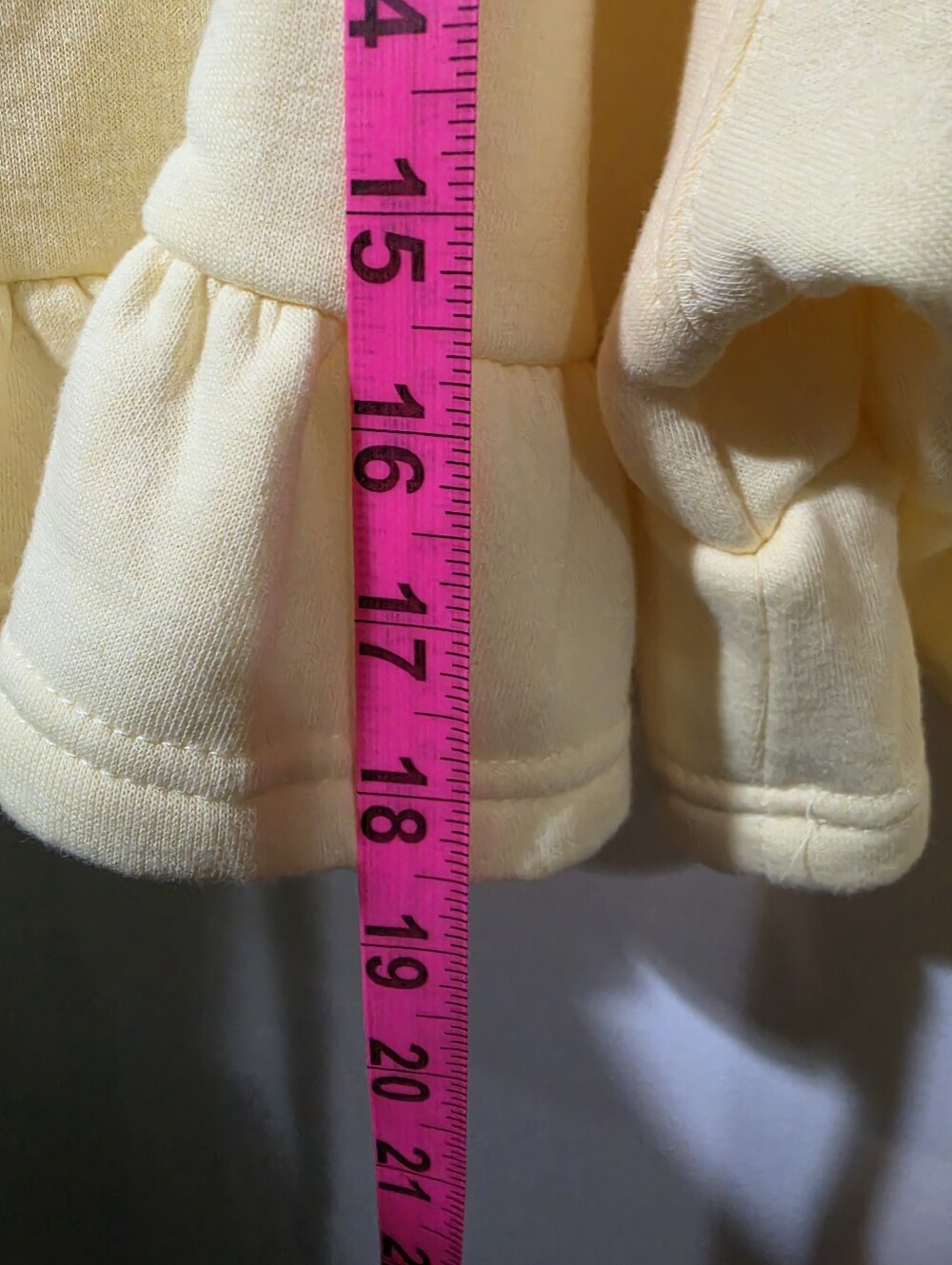 Keep Smiling Yellow Ruffle Hoodie - Picture 6 of 6
